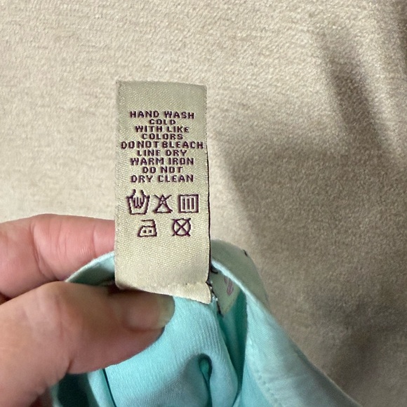 Free People A-Line Skirt - Mint and Brown Floral - Picture 4 of 5